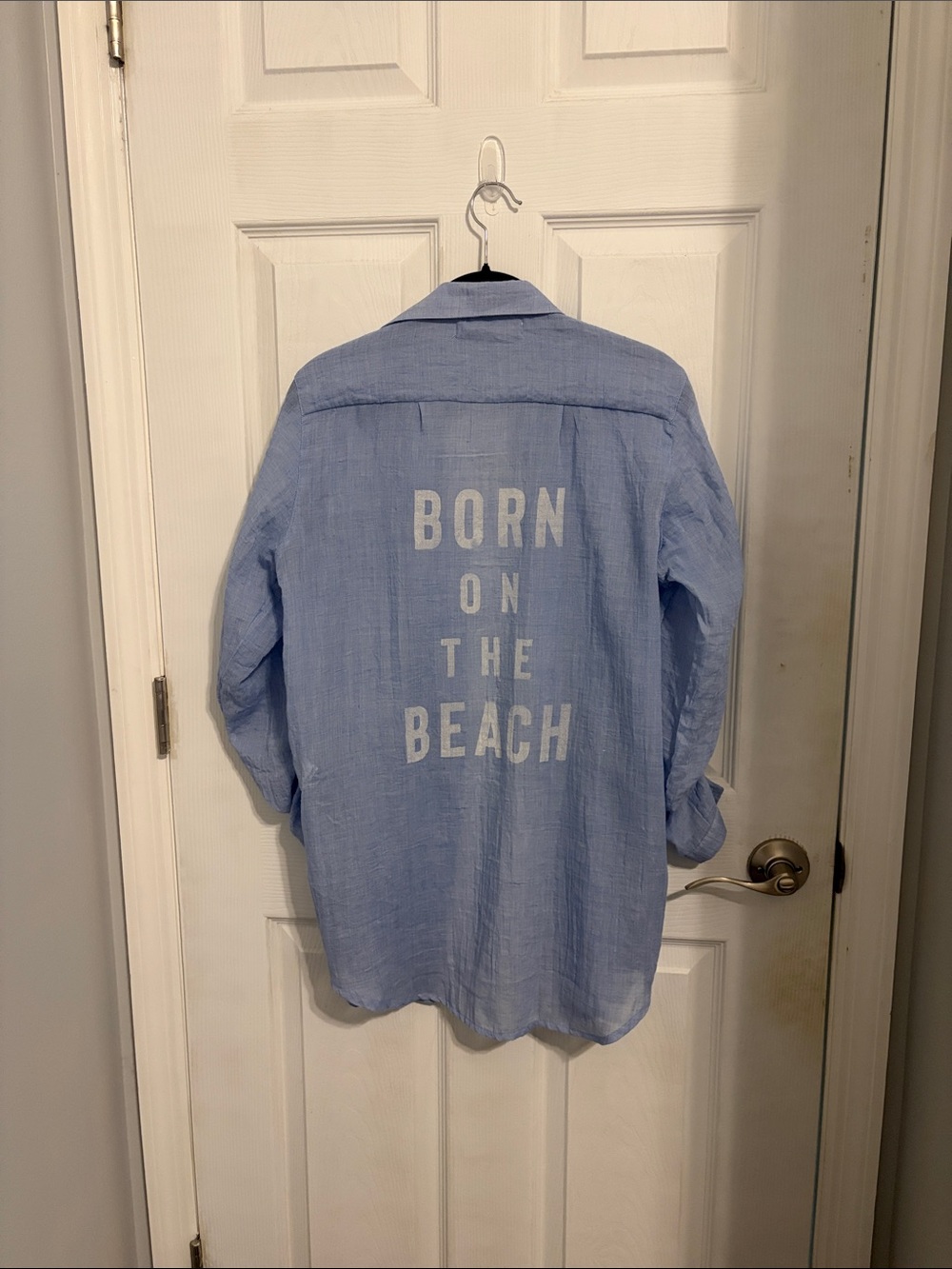 Bananamoon Light Blue 'Born on the Beach' Long Sleeve Swim Coverup